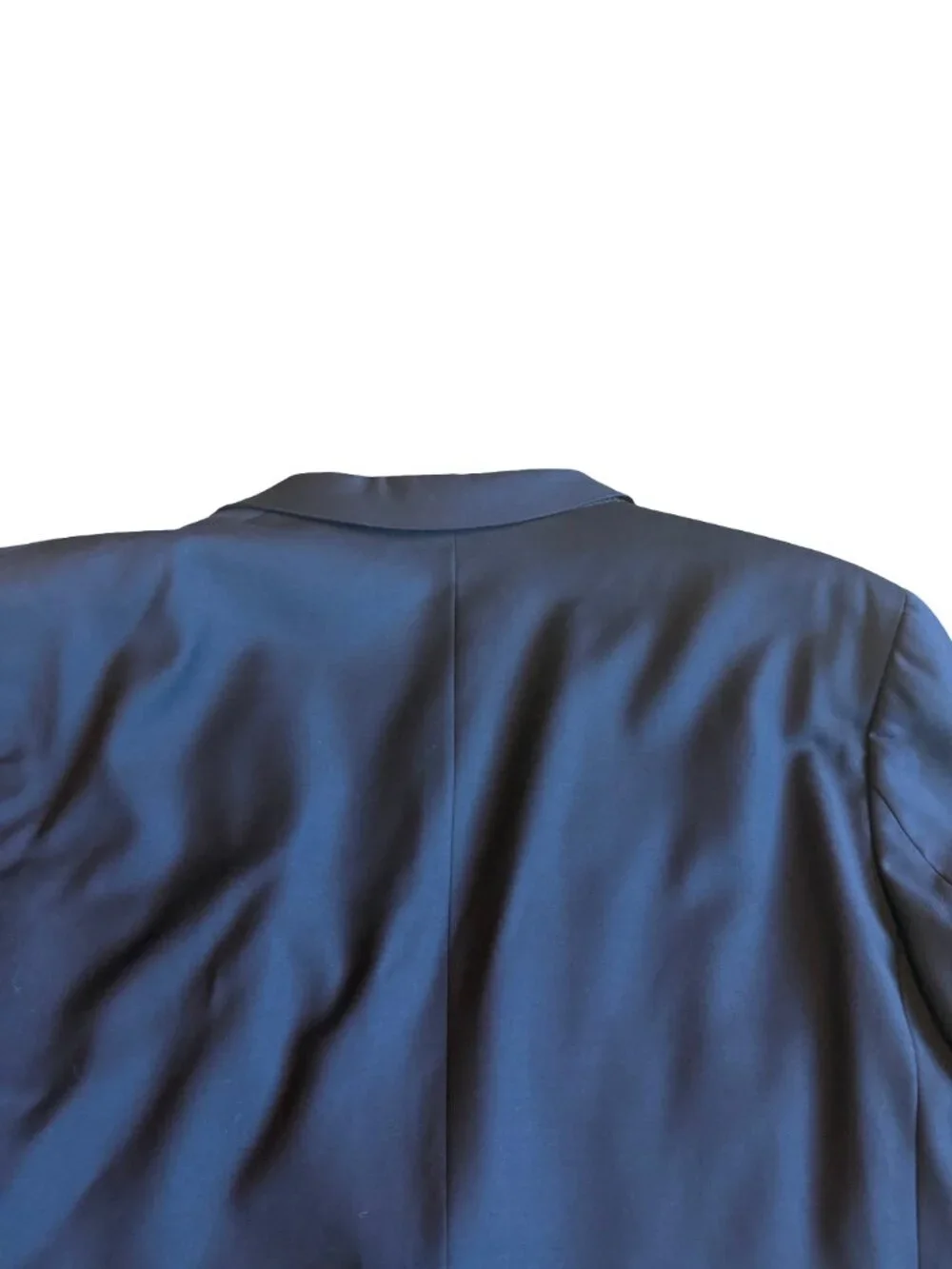 Theory Navy Two Button Notch Lapel Blazer Jacket Sport Coat Wool Size 46 Men's